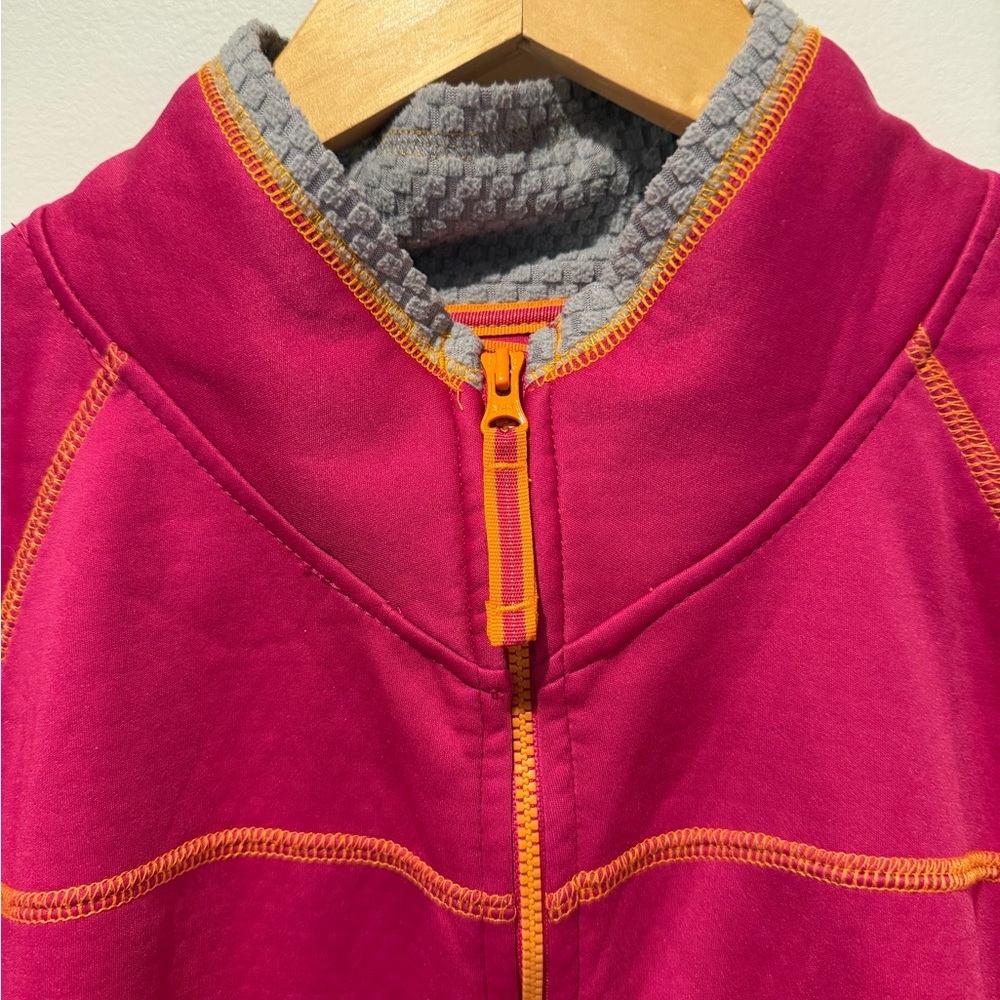 Cabela's Fleece Lined Jacket Pink Mock Neck Full Zip Womens Size Large L - Picture 2 of 7